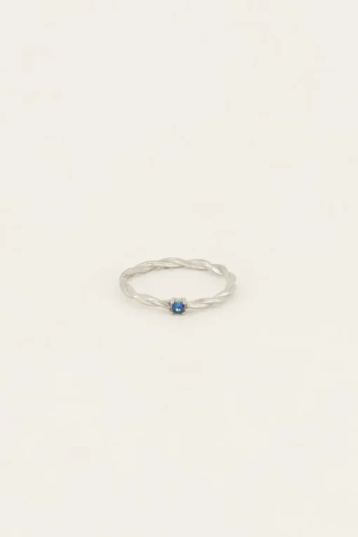Single Ocean Blue Ring