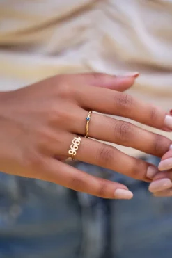 Single Ocean Blue Ring