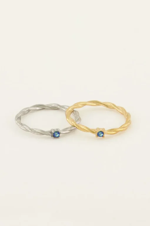 Single Ocean Blue Ring