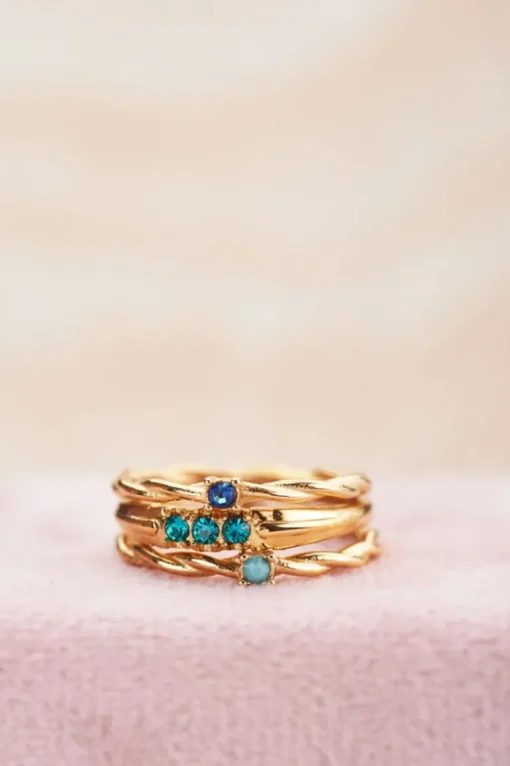 Single Ocean Blue Ring