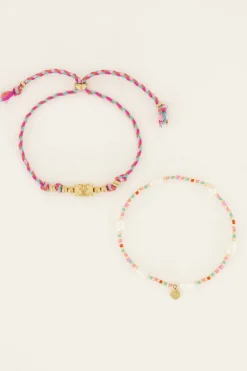 Souvenir Armbanden Set Met Parels