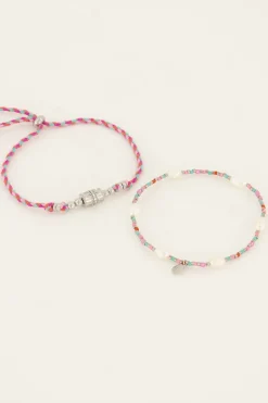 Souvenir Armbanden Set Met Parels
