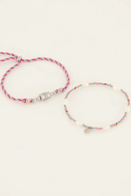Souvenir Armbanden Set Met Parels