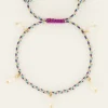 Souvenir Gevlochten Blauwe Armband Met Parels