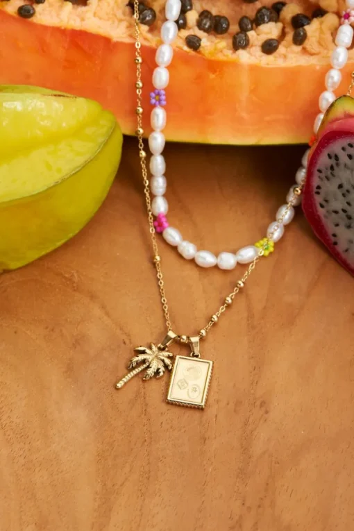 Souvenir Ketting Met Bolletjes & Bedels