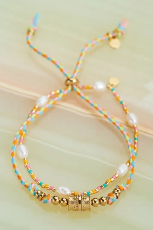 Souvenir Multikleur Armband Set Met Parels