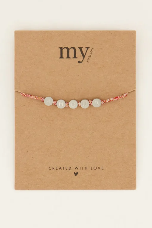 Souvenir Rode Armband Amour