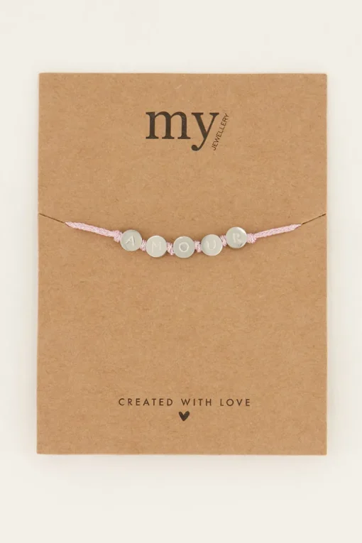 Souvenir Roze Armband Amour
