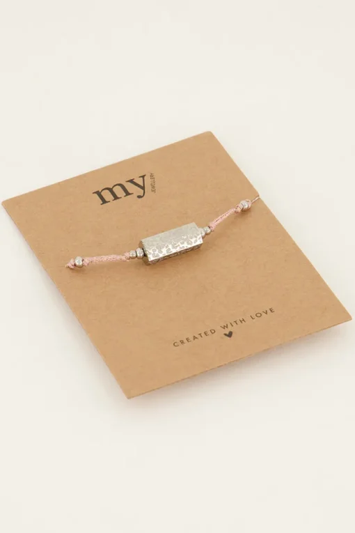Souvenir Roze Armband Met Panterprint Bedel
