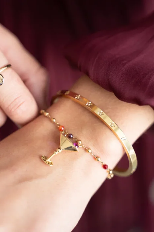 Starry Armband Met Gekleurde Kraaltjes & Cocktail