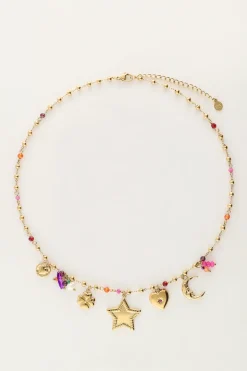 Starry Bedel Ketting Met Ster En Kralen