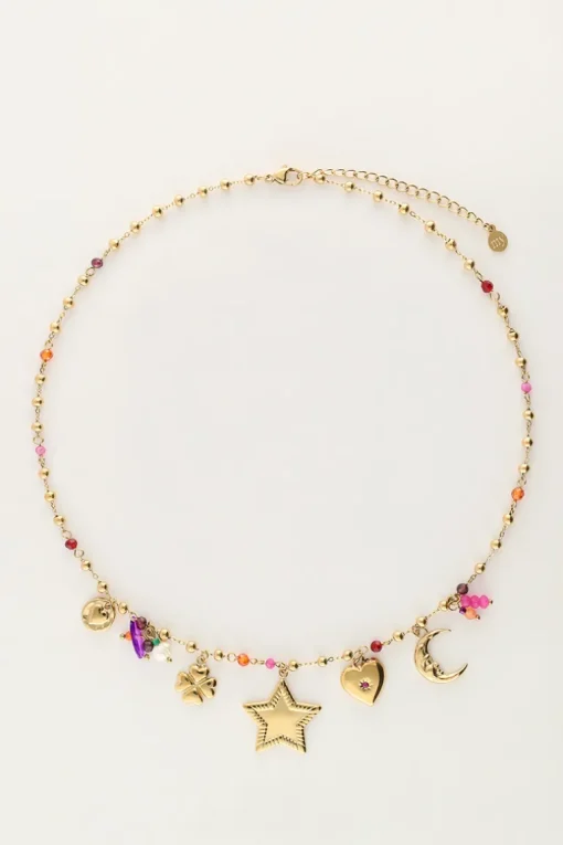 Starry Bedel Ketting Met Ster En Kralen