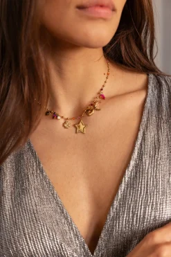 Starry Bedel Ketting Met Ster En Kralen