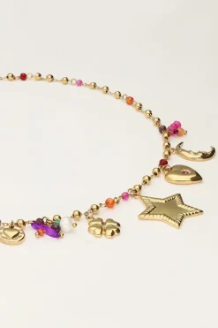 Starry Bedel Ketting Met Ster En Kralen