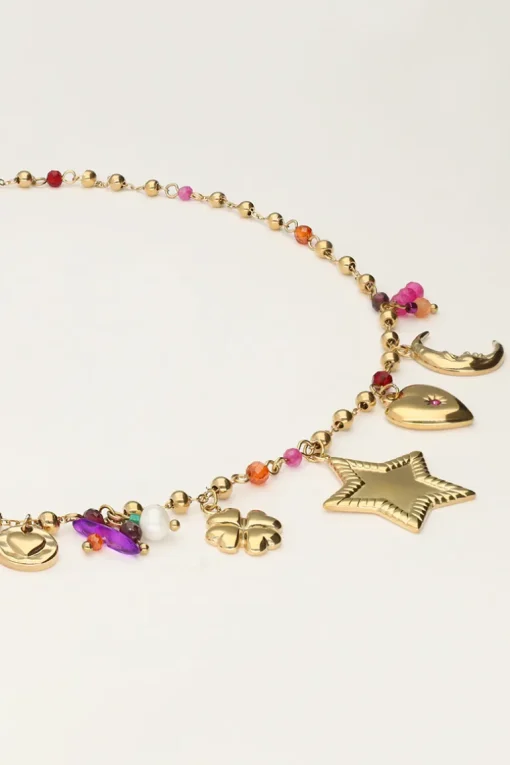 Starry Bedel Ketting Met Ster En Kralen