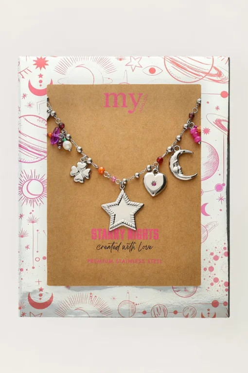 Starry Bedel Ketting Met Ster En Kralen