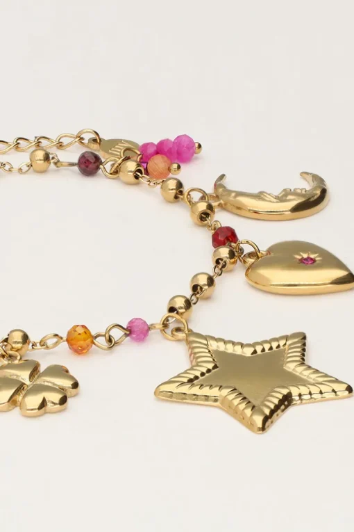 Starry Bedelarmband Met Ster En Kralen