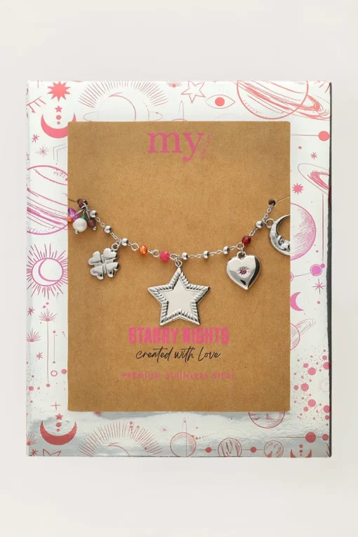 Starry Bedelarmband Met Ster En Kralen