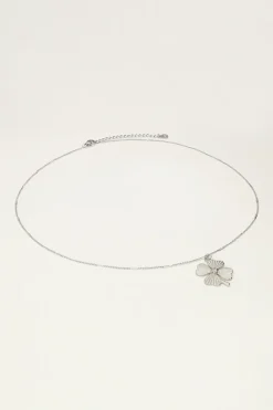 Starry Ketting Met Klaver & Strass