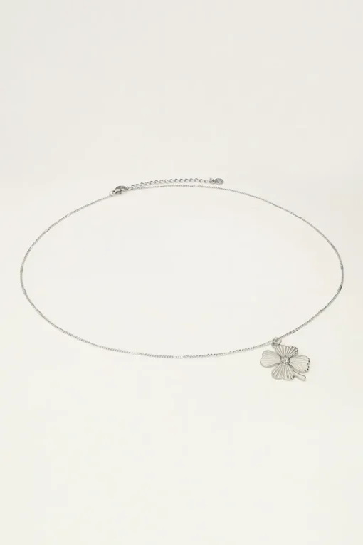 Starry Ketting Met Klaver & Strass