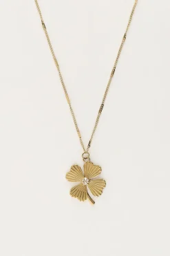 Starry Ketting Met Klaver & Strass