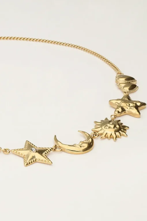 Starry Ketting Met Verschillende Bedels