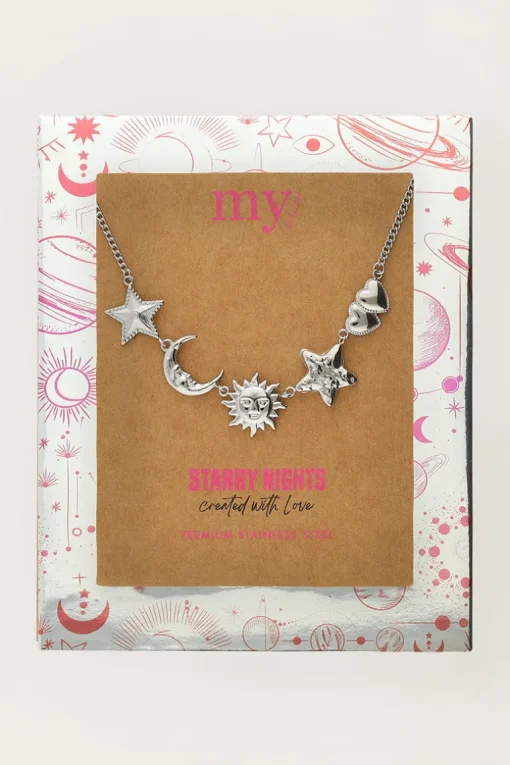 Starry Ketting Met Verschillende Bedels