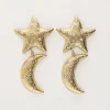 Starry Oorhangers Met Maan & Ster