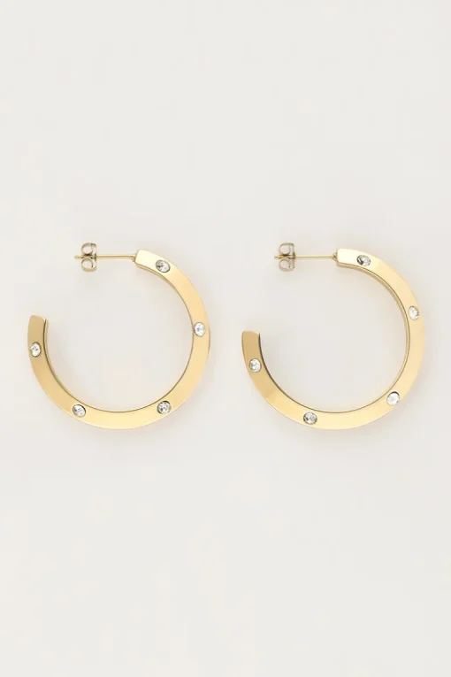 Starry Oorringen Met Strass