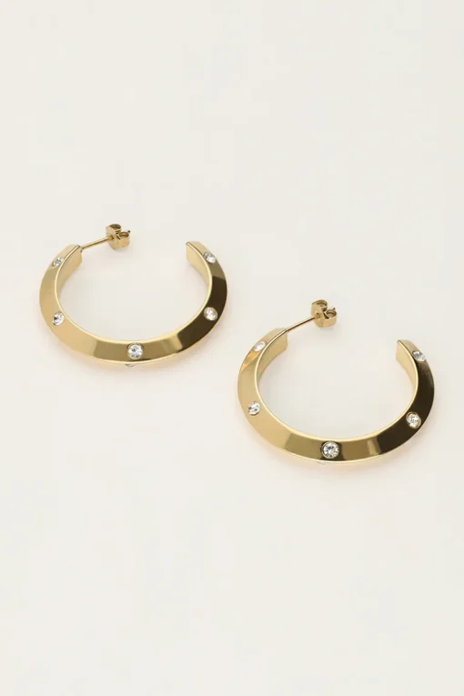 Starry Oorringen Met Strass