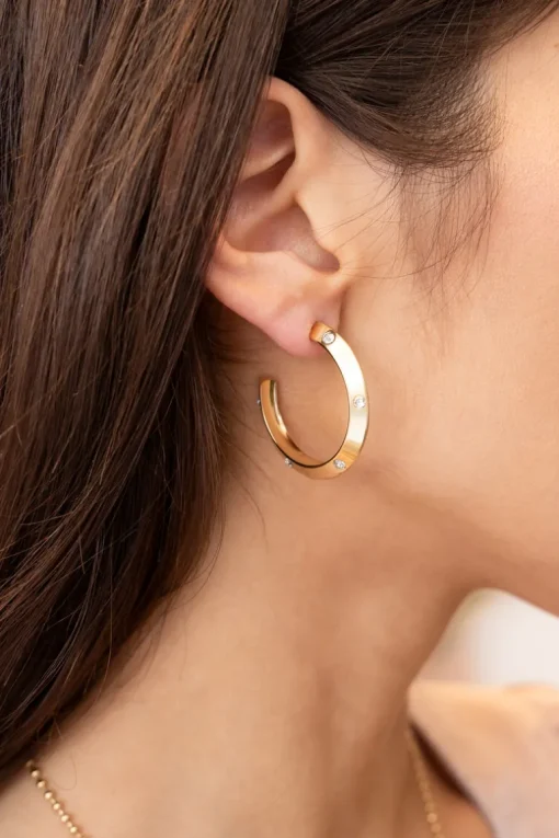 Starry Oorringen Met Strass