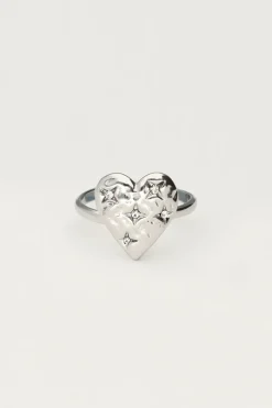 Starry Ring Hart Met Strass