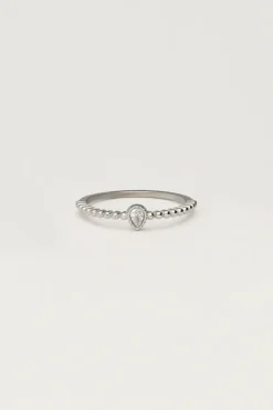 Starry Ring Met Strass Steen