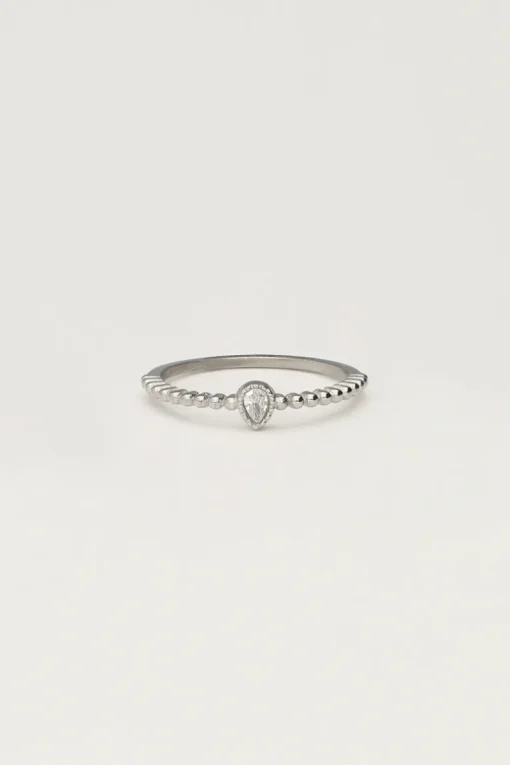 Starry Ring Met Strass Steen