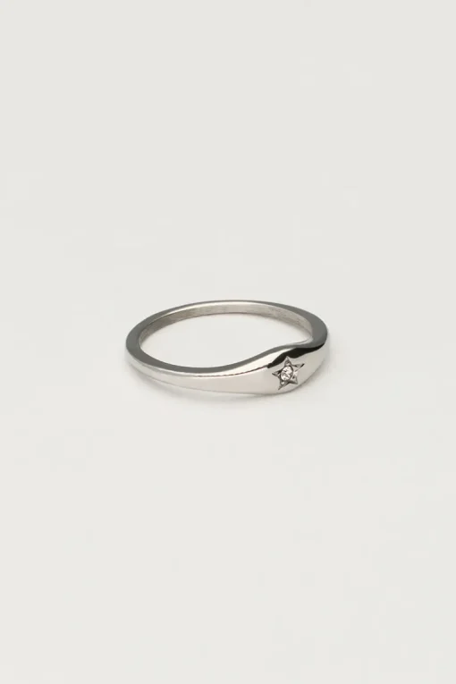 Starry Ring Met Strass Steentje