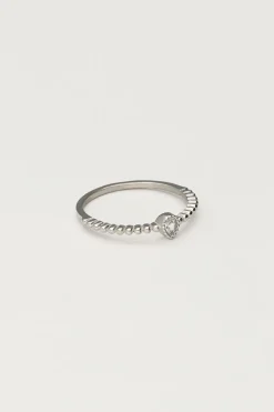 Starry Ring Met Strass Steen