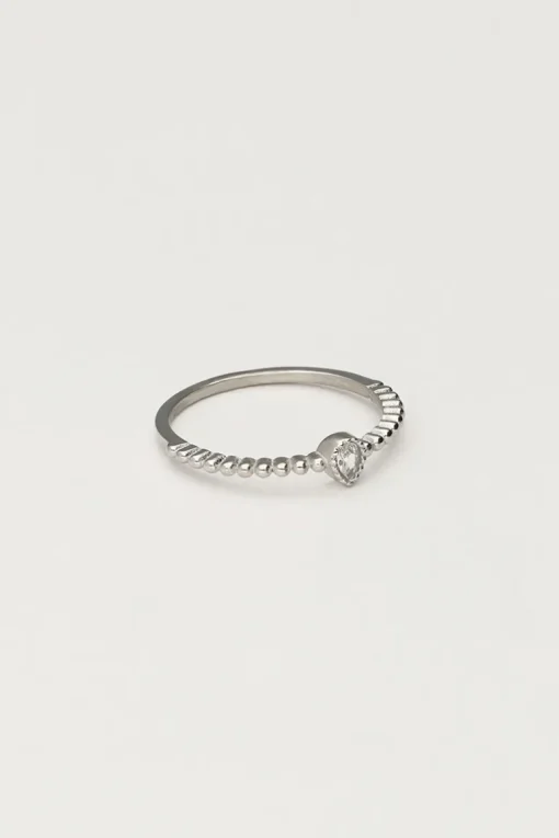 Starry Ring Met Strass Steen