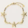 Starry Schakel Armband Met Manen & Sterren