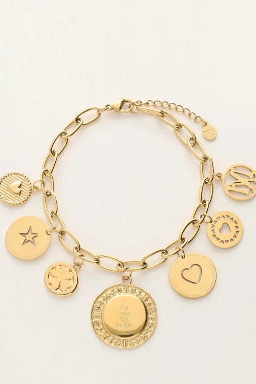Starry Schakel Armband Met Munten