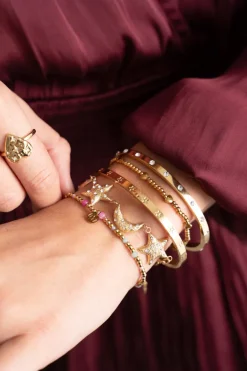 Starry Schakel Armband Met Manen & Sterren