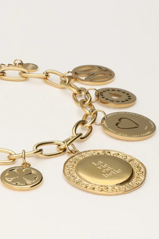Starry Schakel Armband Met Munten