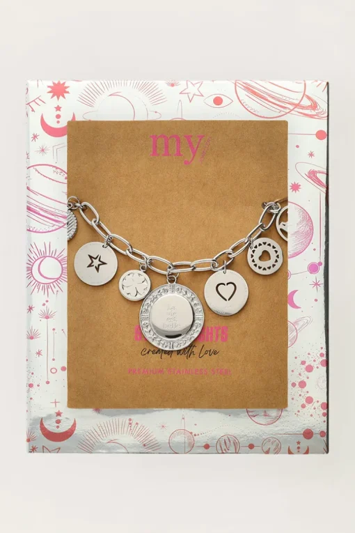 Starry Schakel Armband Met Munten