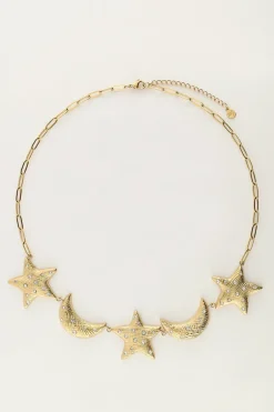 Starry Statement Ketting Met Manen & Sterren