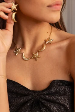 Starry Statement Ketting Met Manen & Sterren