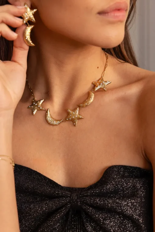 Starry Statement Ketting Met Manen & Sterren