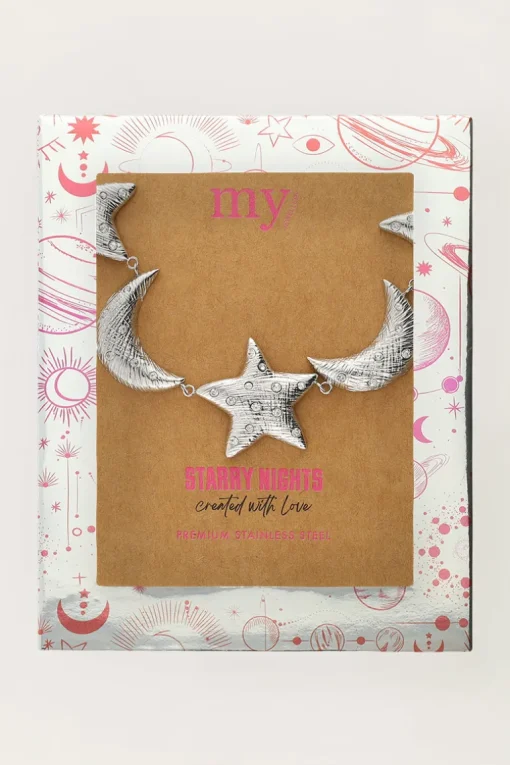 Starry Statement Ketting Met Manen & Sterren