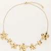 Statement Ketting Met Platte Bloemen