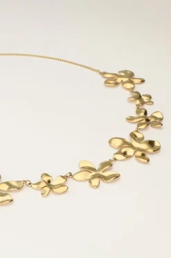 Statement Ketting Met Platte Bloemen