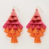 Statement Oorbellen Met Gekleurde Flosjes