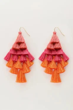 Statement Oorbellen Met Gekleurde Flosjes